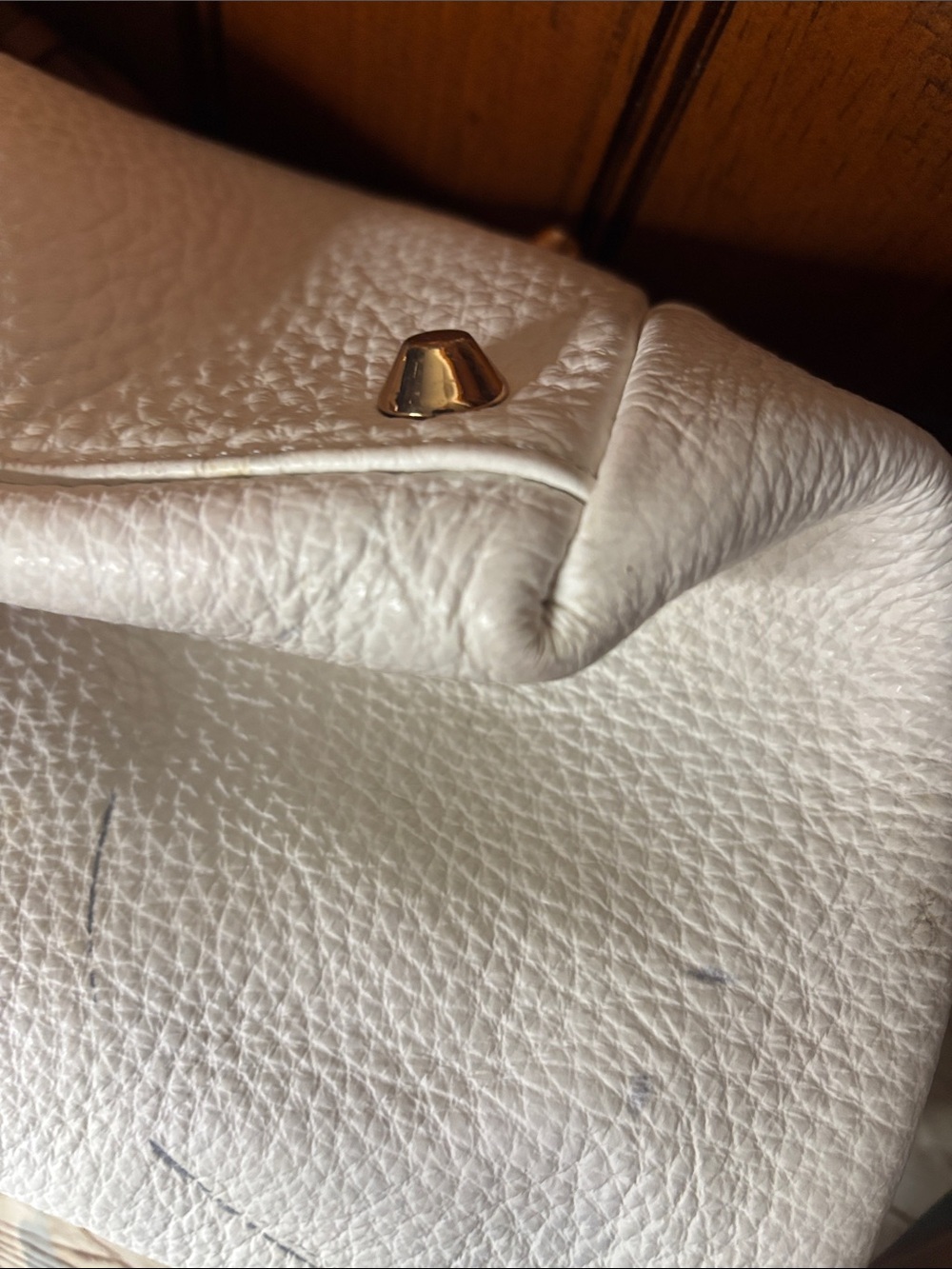 Asia Bellucci white genuine leather satchel - Picture 14 of 16